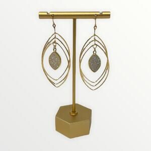 Panacea Gold-tone Dangle Drop Earrings NEW